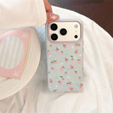 Strawberry & Star INS Style Soft iPhone Case (iPhone 13–17 Series)