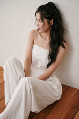 Flower scarf (Ivory)