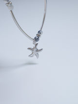 All Surgical Steel Starfish Gemstone Bracelet
