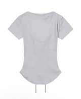 SARON EYELET LACE-UP SLIM FIT HALF T (3COLOR)