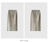 Mer Stretchy H-Line Long Skirt / 2 colors