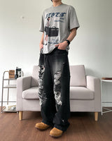 デストロイドブラッシュデニムパンツ