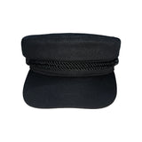 クラシックノエアメタルボタンブラックループセイラーキャップ (Black)