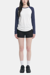 ネミー ツートーン ラグラン Tシャツ