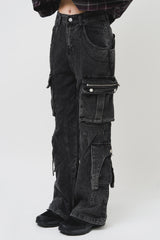 (W) Clog Flare Pocket Denim (2color)
