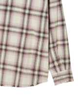 25FW ディストレスチェクコットンシャツ ベージュ