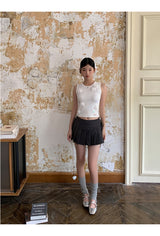 Special flower beaded sleeveless top