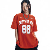 88 フットボール半袖Tシャツ - RED