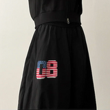 Oz American flag No. 80 ping-pong string line wide pants