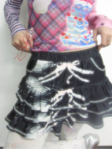 OurHappy original bow multi-layer skirt