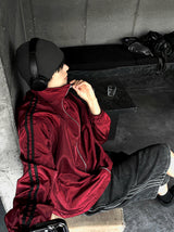 Lightweight High-Neck Side Track Wind Jacket