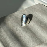 [925silver] Wide flat ring