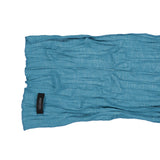 Wave Crinkled Long Scarf (blue green)