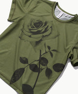 Rose Printed T-shirt - Green