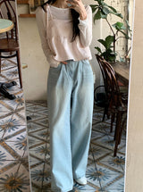 Soft Tee Wide Denim Baggy Pants (3color)