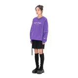 Sports Dept Logo Piping Nylon Pullover - Purple