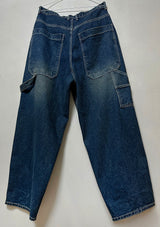 (UNISEX) バルーンデニムワイド BANDING-DETAIL HIP LOOSE BOXY オーバーサイズローライズパンツ - 2 COLOR