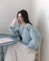 [MADE/6color] Pony, V-neck loose fit trainer