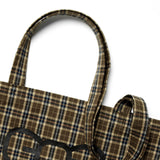 Small tote bag - Brown check