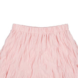 Wave Crinkled Gored Skirt (pink)