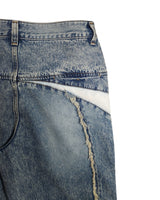 IMBALANCE LEATHER DENIM