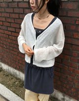 Milkpo Summer Basic Loose-Fit Cardigan