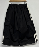 TWO LINE TRACK CARGO BALLOON COTTON BERMUDA 🩶🖤🤎3COLOR