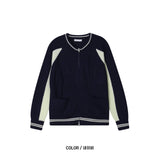 ブロージップカラーカーディガン(4color)