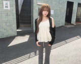 Shirring banding sapn boots cut pants