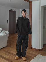 Elmo Side Line Cargo Denim Pants