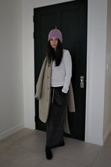 Corduroy maxi skirt, Charcoal