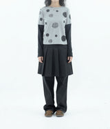 [fiebre] pattern layered long sleeve 