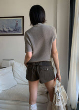 POCKET BANDING LOW SHORTS (3color)
