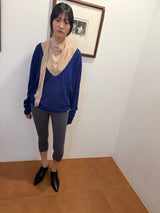 scarf drape sleeveless