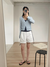 Judy See-through Round Neck Cardigan