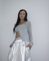 Orbit Track Bermuda in white silver
