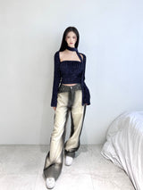 グリッターニットトップボレロカーディガンセット (3color)