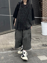 ヴィンテージ テキスト ウォッシュド Tシャツ