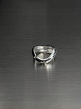 [925silver] Heavy wave ring