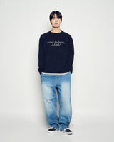 25FW ベーシックロゴニット ネイビー