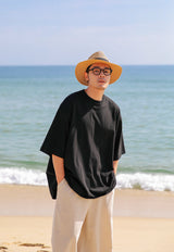 1M BOX FIT HALF TEE