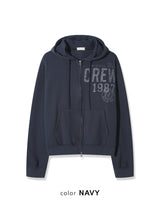 No.1404 CREW hood ZIP-UP (3color)
