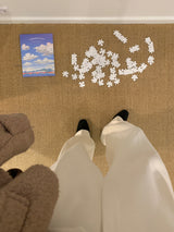[MADE] [Wool Napping] Winter Warm ピンタックワイドスラックス