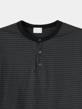 ダンストリップヘンリーTシャツ