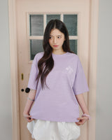 Updraft オーバーサイズアートワークTシャツ [ライトパープル]