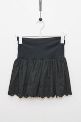 Punching Banding Mini Skirt (Black)