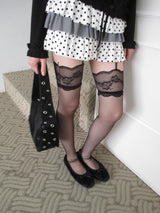 sheer garter stocking