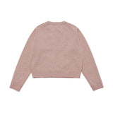 25FW WOMAN BASIC LOGO KNIT LIGHT PINK