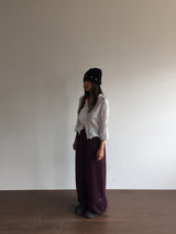 Edinburgh pleated blouse (2color)