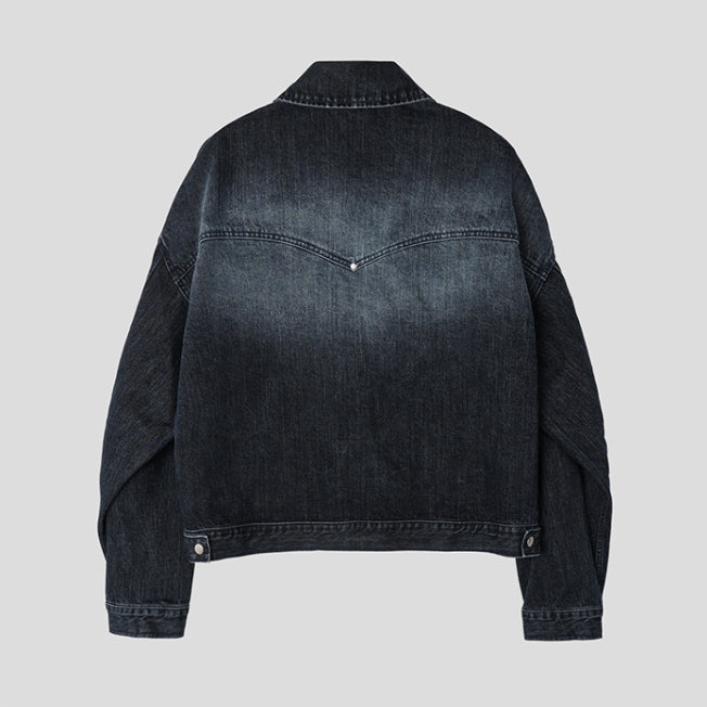 Bor Washed Western Denim Jacket